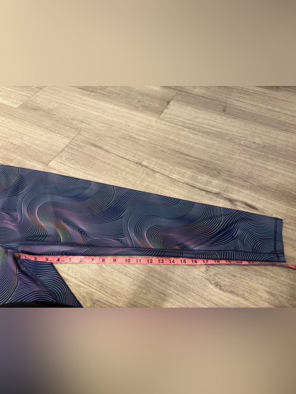 Joe Fresh Active Women’s Large High Rise Swirl Print Workout Leggings - Picture 5 of 5